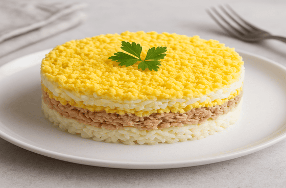 Мимоза с тунцом